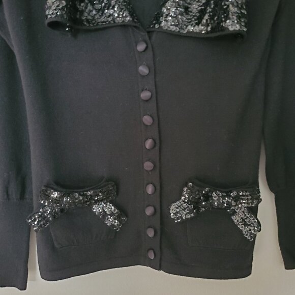 Nanette Lepore Sequin Cardigan - Picture 3 of 11